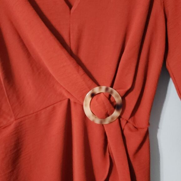 Timing V-Neck Long Sleeve Dress - Picture 10 of 12